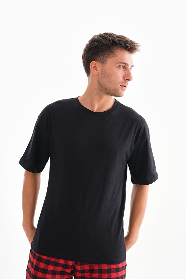 Мъжка тениска Oversize Basic - 1