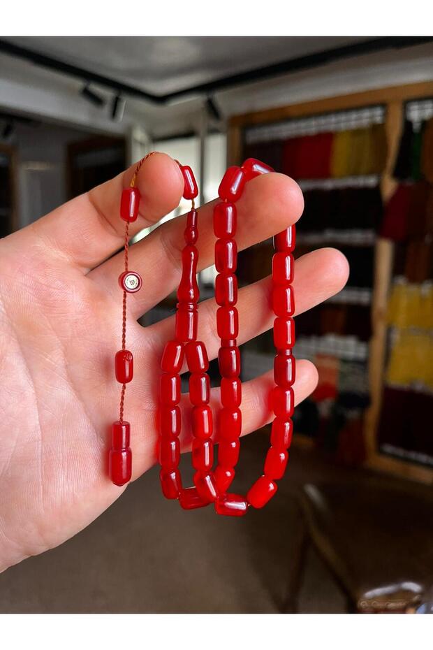 Fire Amber Prayer Beads, Special Size Prayer Beads, Men's Gift Prayer Beads