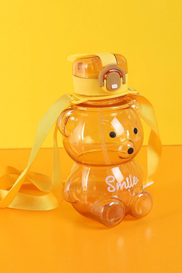 Smile Teddy Bear 800ml Water Bottle Water Bottle Water Bottle Bpa Free Water Bottle (with Sticker Gift)