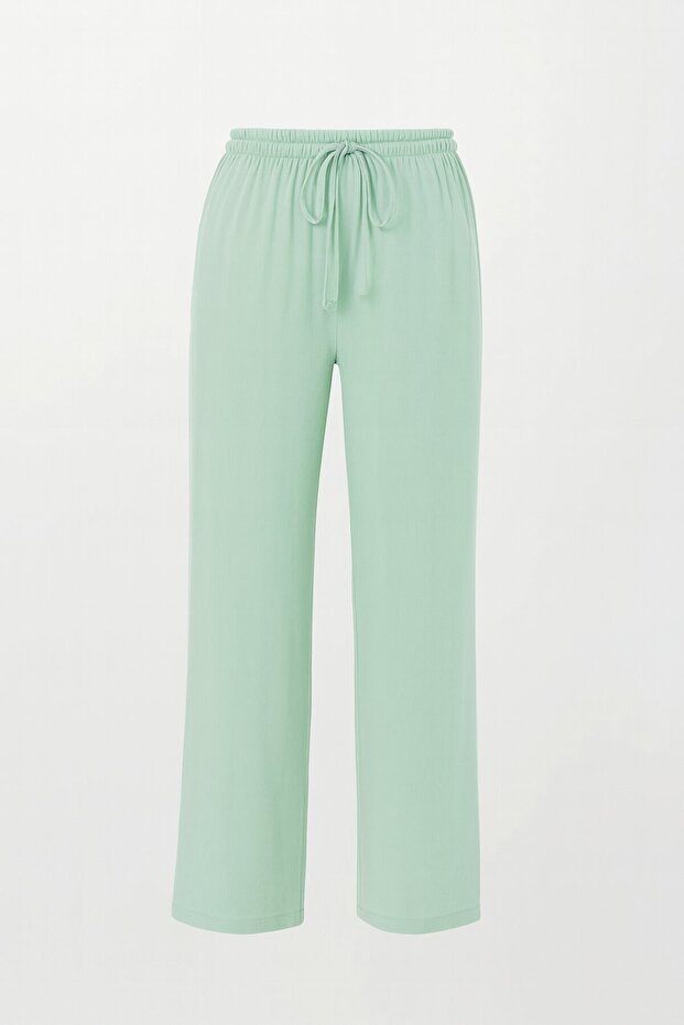 Kadın Mint Basic Beli Lastikli Eşofman Altı Vs00833 - 4