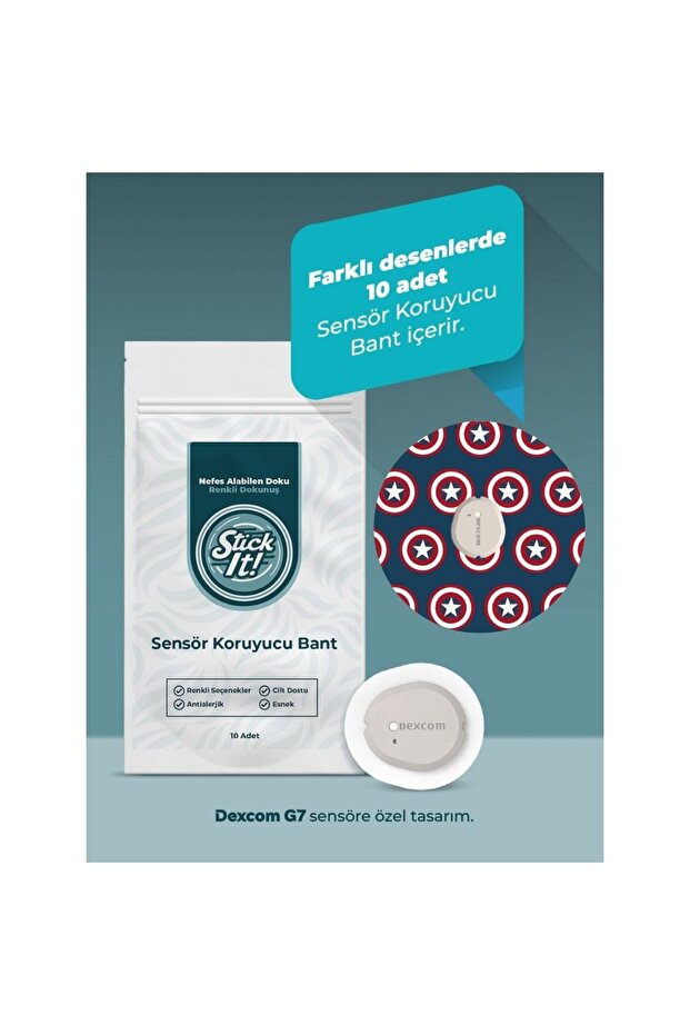 Dexcom G7 Sensör Koruyucu Bant – Hero Legends - 1