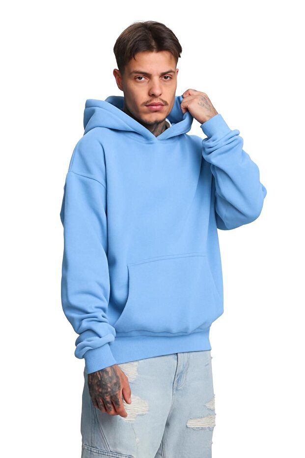 3-Thread Jersey Unisex Hooded Sweatshirt