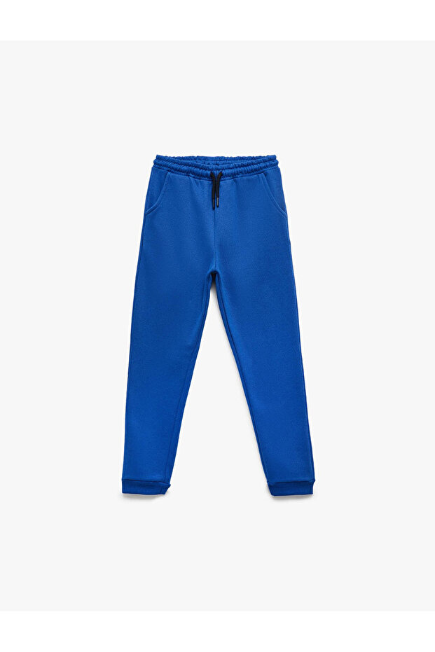 بنطال رياضي للأولاد من Şardonlu Basic Jogger Saks 6Wkb40048Tk