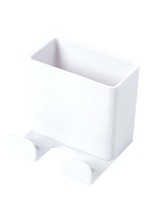 Wall Mounted Storage Rack White 6.6x6.1x6.1cm