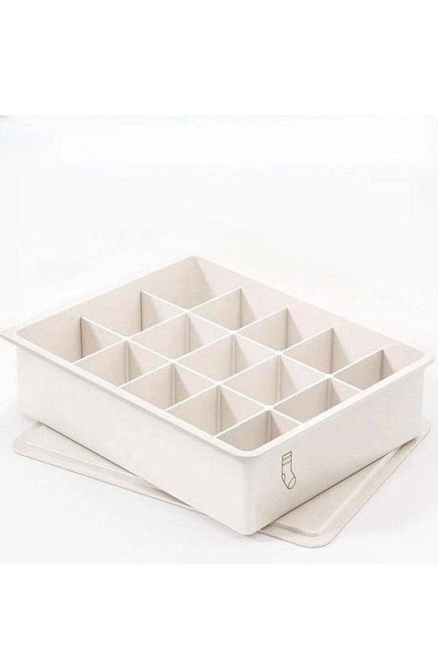 Underwear Storage Organizer Wardrobe Clothes Storage Box Plastic Drawer Organiser for Underwear Socks Bras Panties Scarf