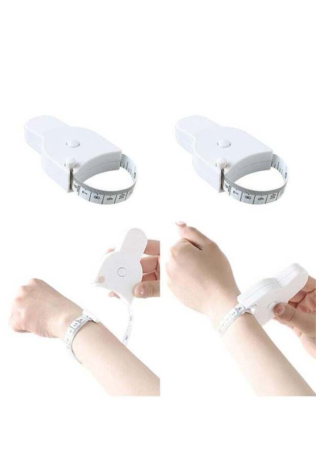 2 Pieces Body Tapes, Dual Sided Measuring Ruler, 150CM / 60IN Retractable Measure Tape for Body Fabric Sewing Tailor Cloth Knitting Craft Measurement, Flexible Ruler for Waist Hip Bust Arms (White)