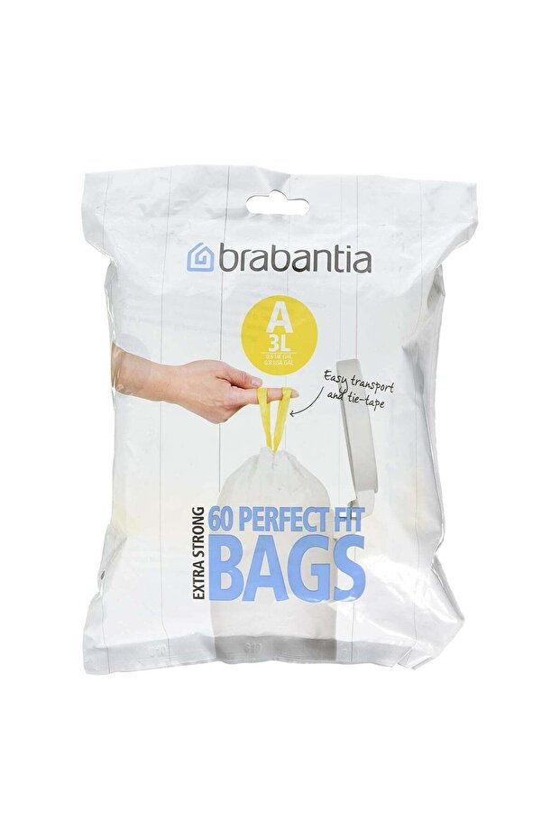 brabantia Brabantia Bin Liner A (3L Capacity) - 60 Bags