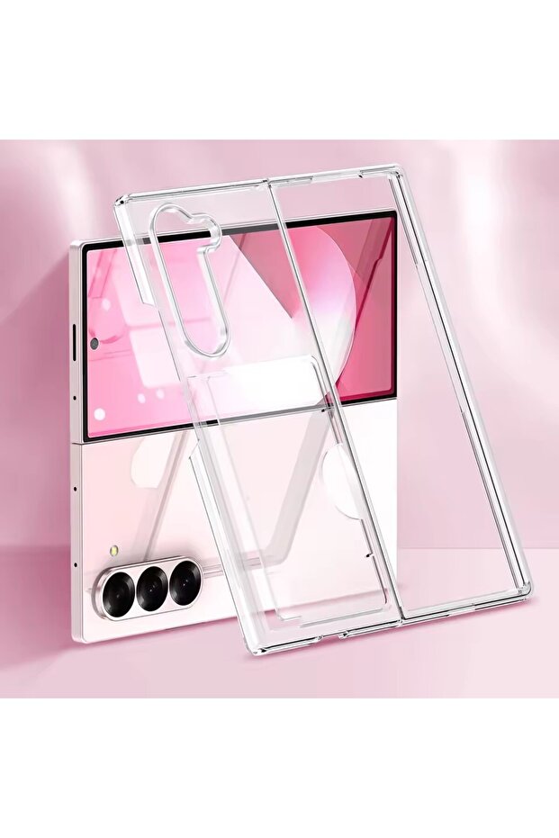 Husă premium cu slot pentru card, Samsung Galaxy Z Fold 6, protecție și funcționalitate discretă, mată - 3