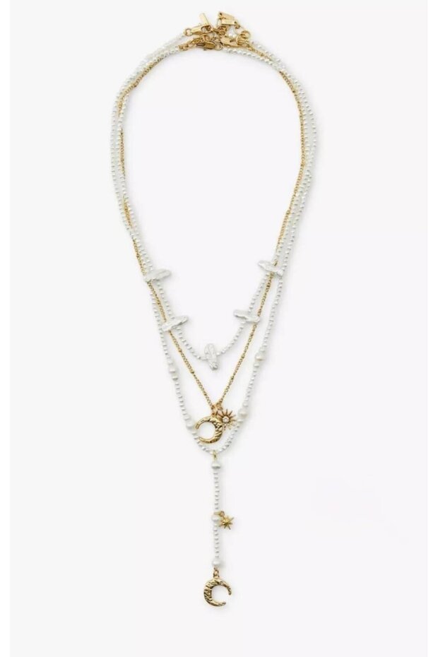 3lü İncili Kolye - 1