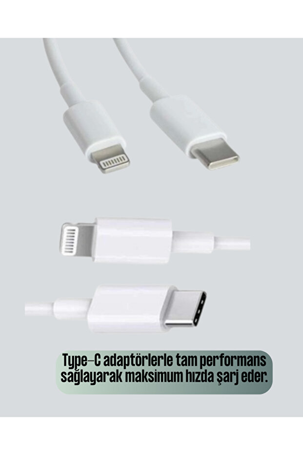iPhone iPad AirPods Compatible 30W Type-C to Lightning Cable - 4