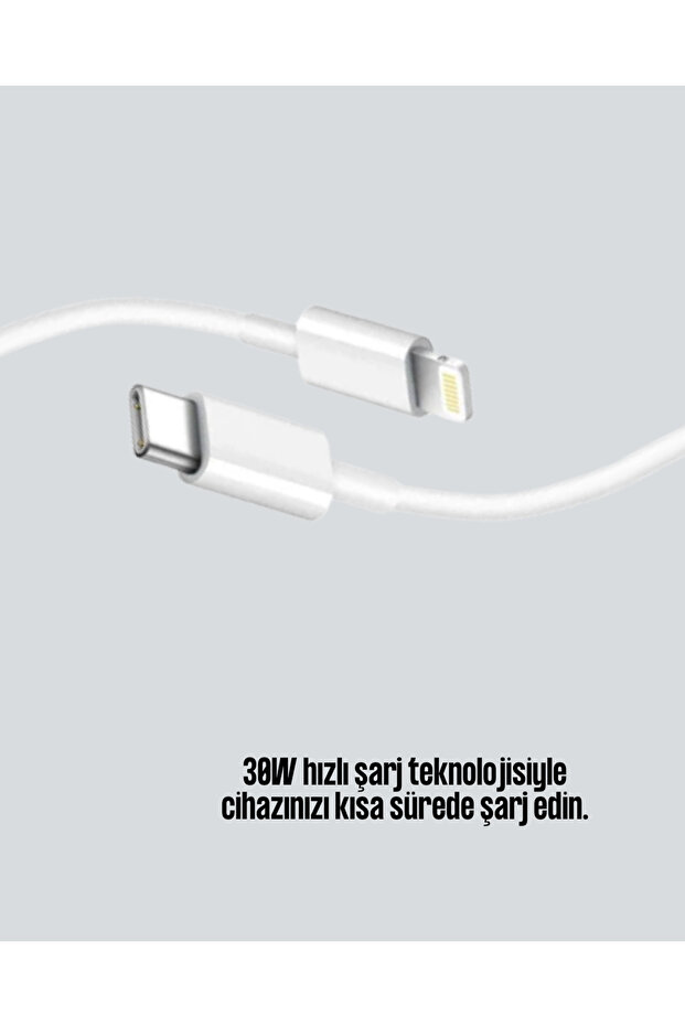 iPhone iPad AirPods Compatible 30W Type-C to Lightning Cable - 2