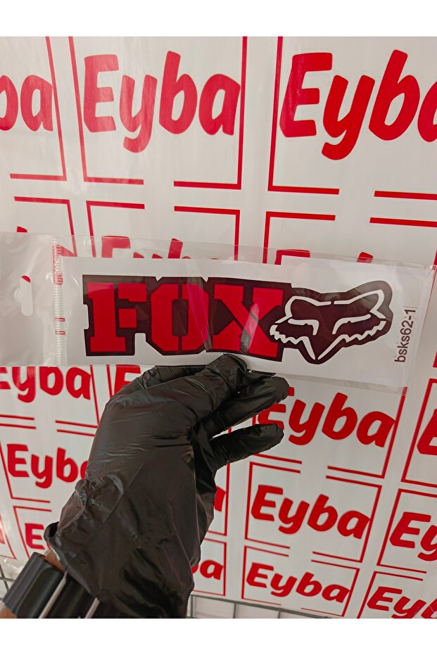 Fox Sticker 20X6 cm Baskes 1 Pcs Color Printing Sticker, Bicycle, Caravan, Automobile, Children's Room