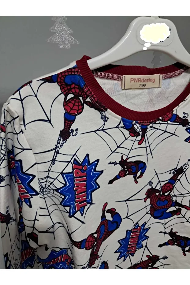 örümcek adamlı çocuk pijama takımı - 3