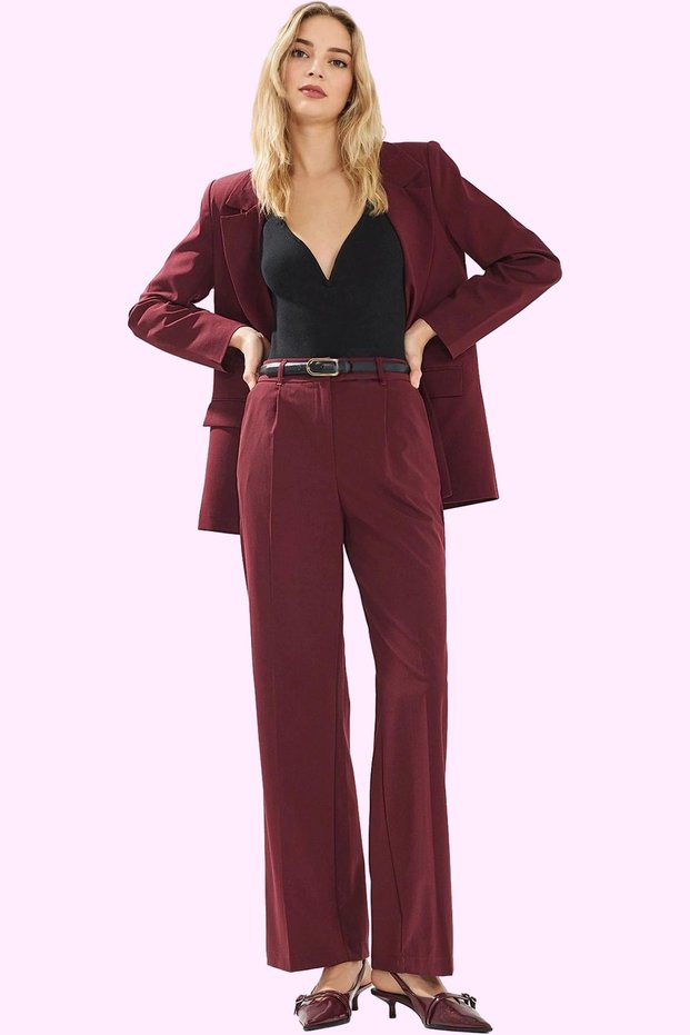 Women's Fashion Wide Leg High Waist Woven Pants for Casual and Business Styles Summer