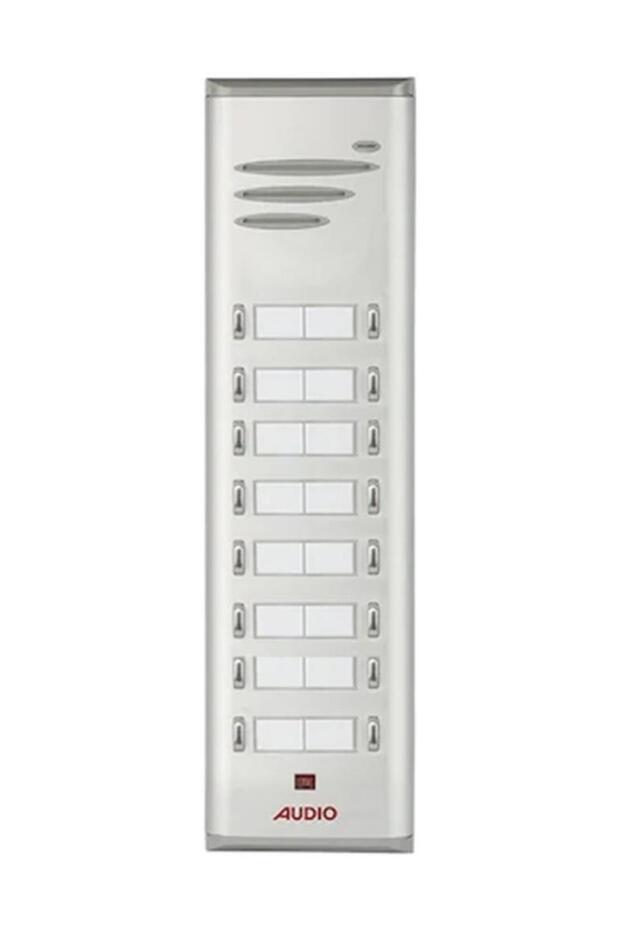 004849 E16 Çift Butonlu Zil Panel 16'lı Basic Serisi - 1