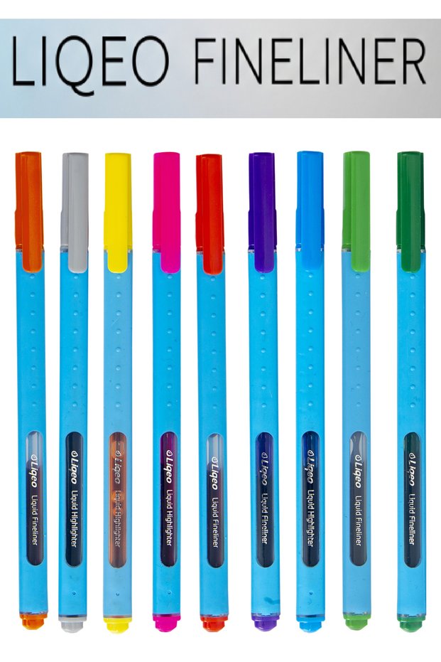 Liqeo Fineliner Fine Tip Liquid Ink Color Pens 0.4