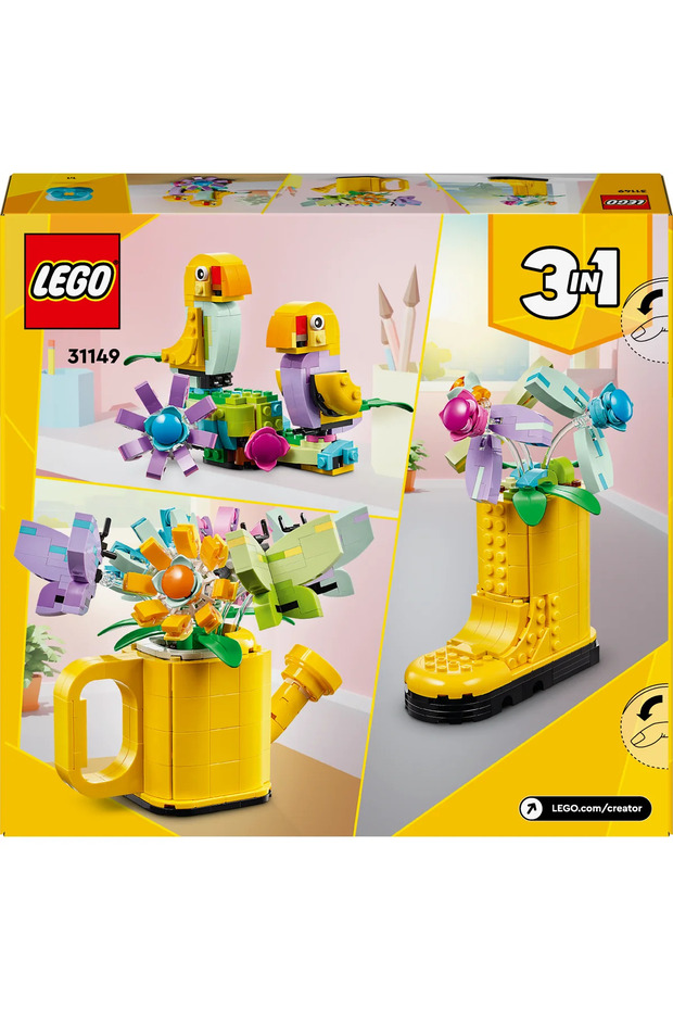 ® Creator Sulama Kabında Çiçekler 31149 - 8+ Çocuklar için 3’ü 1 Arada Oyuncak Yapım Seti (420P) - 5