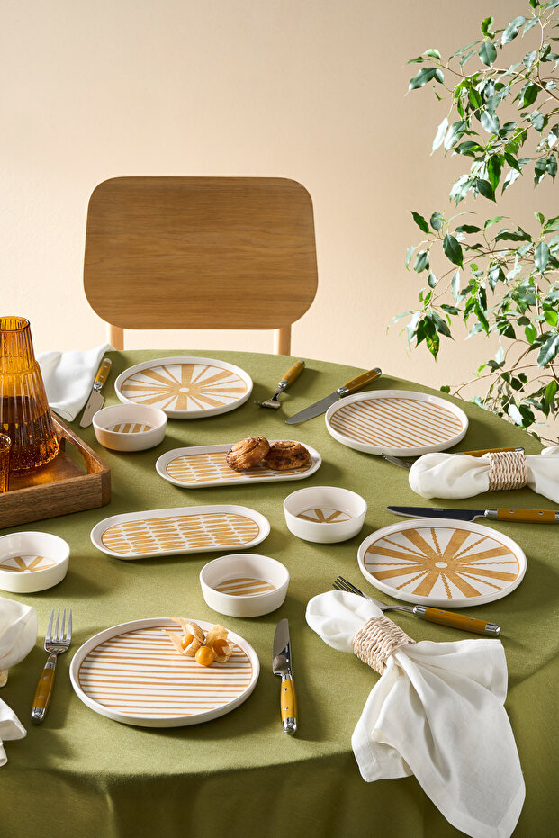 Solmar 10 Parça 4 Kişilik Kahvaltı Takımı Sarı - 9