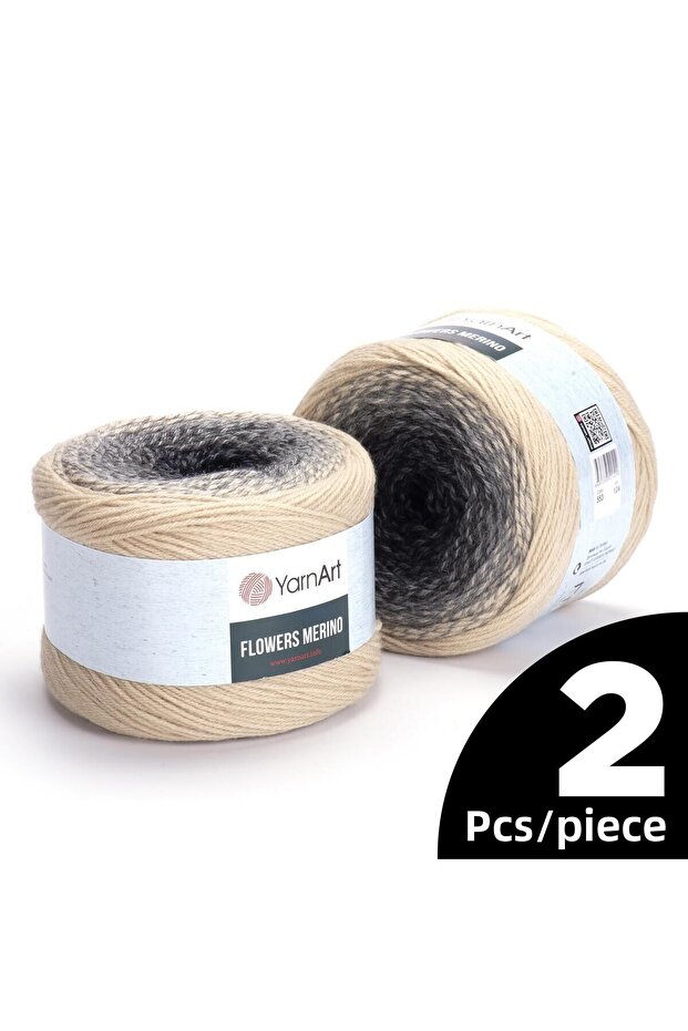 Flowers Merino Knitting Strip - 553 - Pack of 2