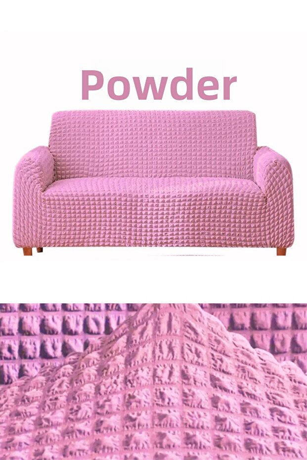 Bürümcük 3-Person Sofa Cover Length Without Skirt Stretch Flexible Elastic Sofa Bed Sofa Cover