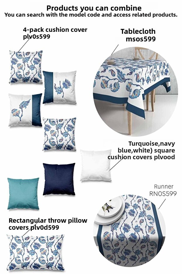 غطاء وسادة منقوشة مستطيلة الشكل من جلد الغزال مطبوعة على الوجهين - 2