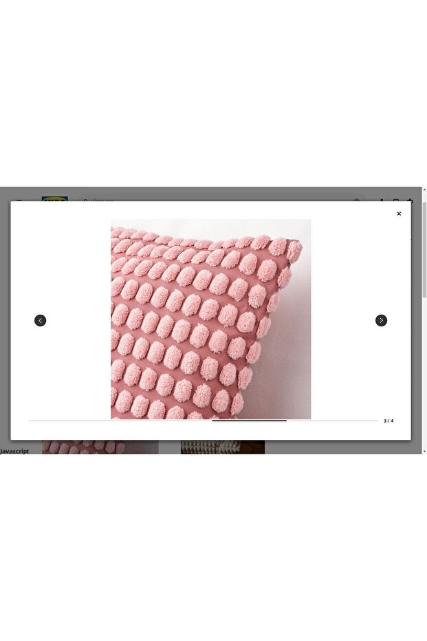 Svartpoppel Throw Pillow Cover, Light Pink, 50x50 Cm