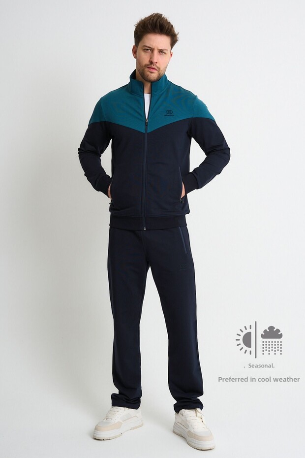Elite Seasonal Men's Tracksuit Set Comfortable Form Daily Use