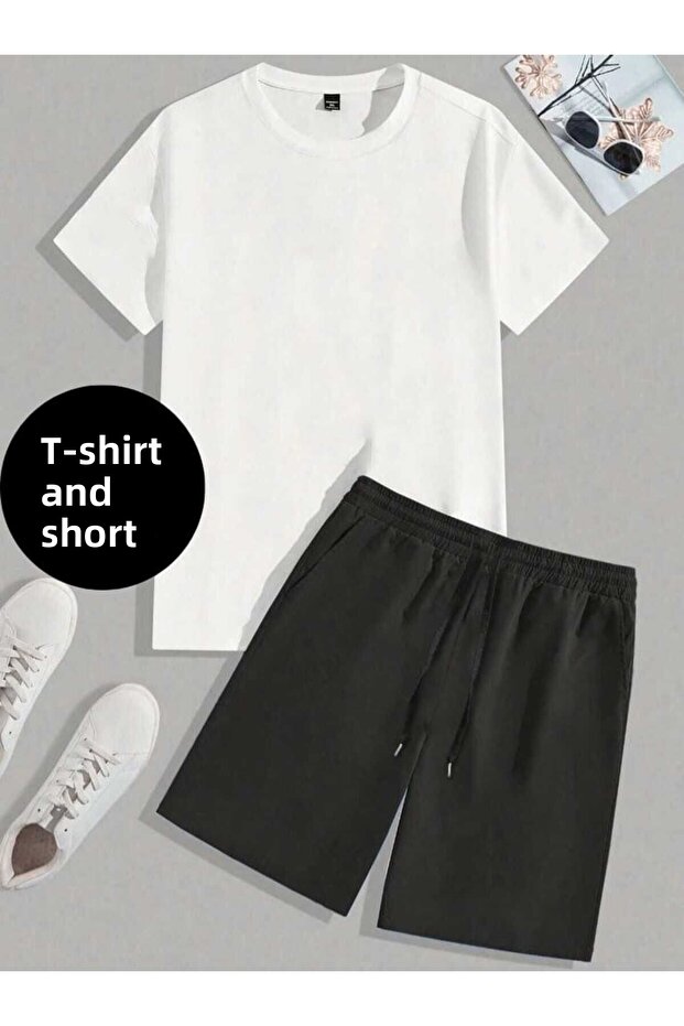 Women's Oversize Bottom Top Shorts Set