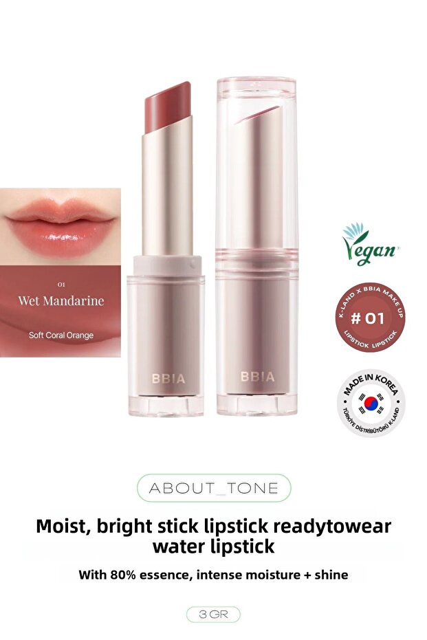 Moist and Glossy Stick Lipstick Ready to Wear Water Lipstick