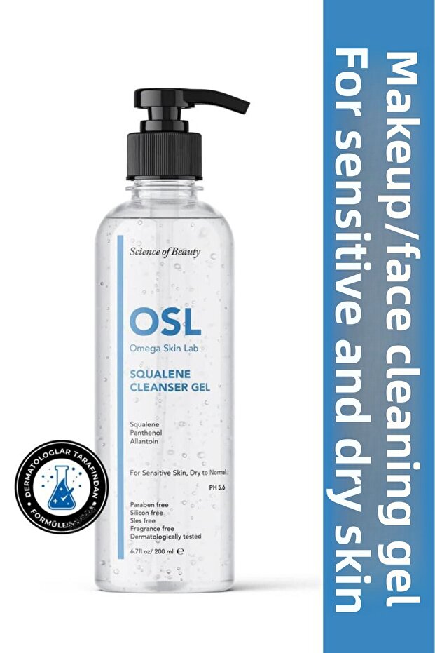 Omega Skin Lab Squalene Cleanser Gel 200 ml