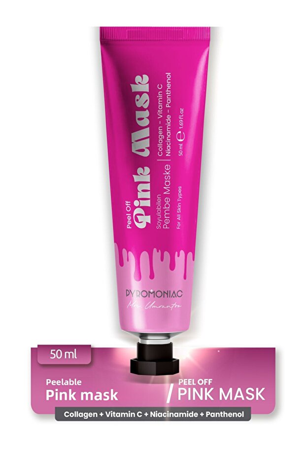 Collagen Pink Peel-Off Mask 50 ml (Collagen, Vitamin C, Niacinamide)