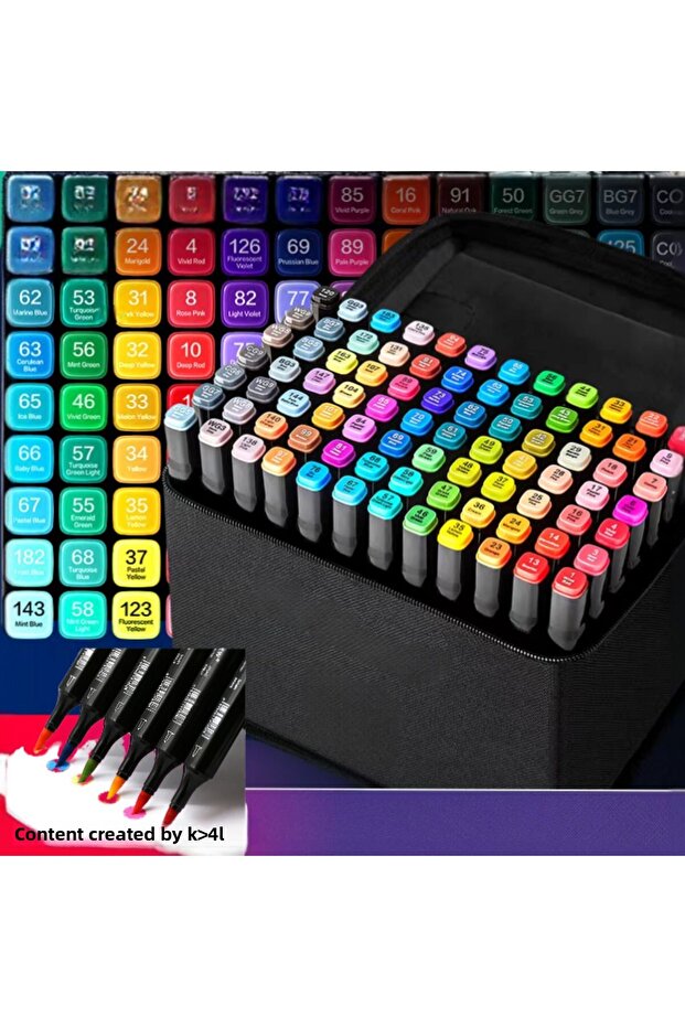 120Pcs Double-Sided Marker Pen Is the Stand and Bag - 3