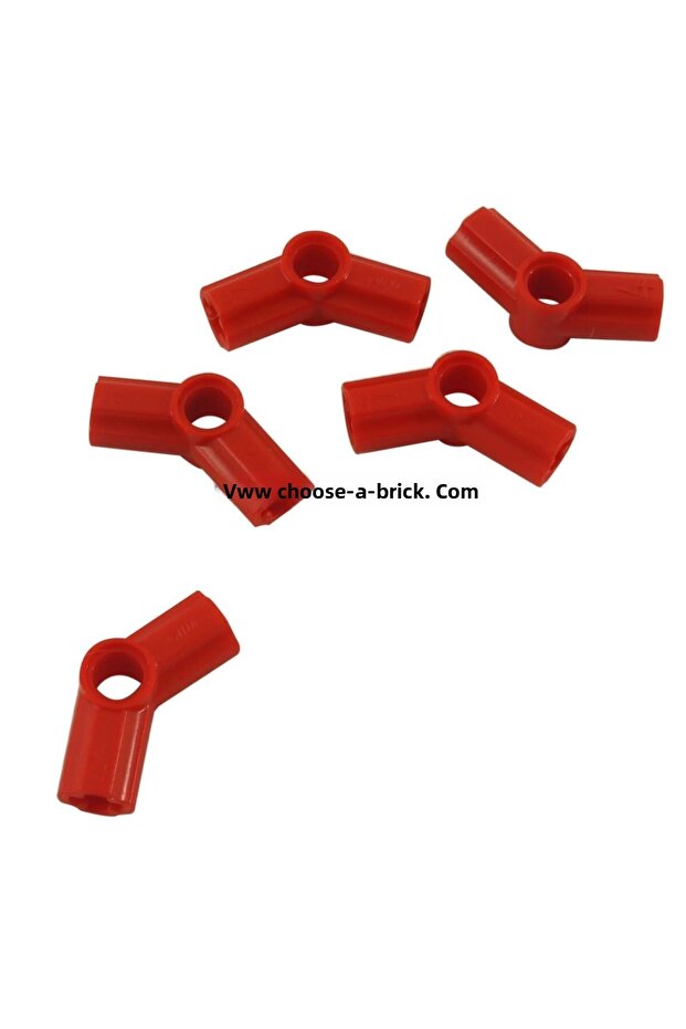 Original Technic Moc Custom Axle Connector Angled # 4 Connecting Parts Red 2 Pieces - 1