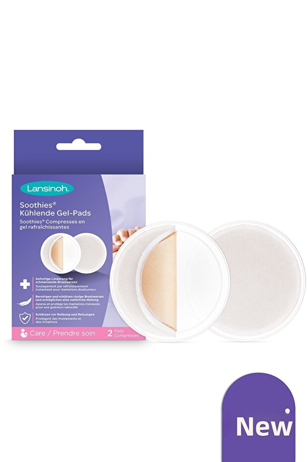 Soothies Cooling Gel Pads - Quick Relief for Nipple Cracks, Injuries and Pain - 1