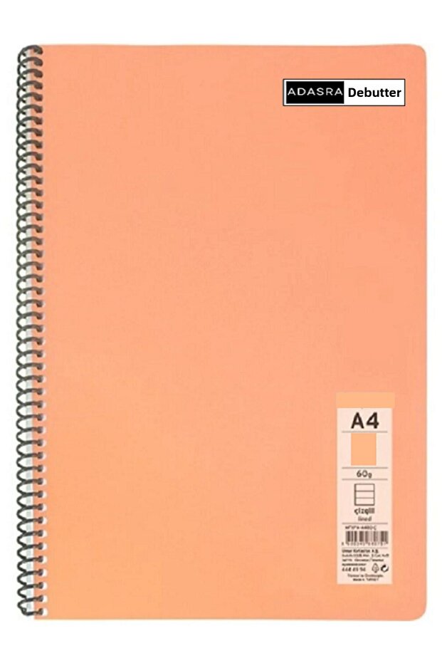 دفتر مدرسي A4 دفتر حلزوني ص. غلاف 96 ورقة دفتر مسطر / 3 دفاتر مسطرة - 2