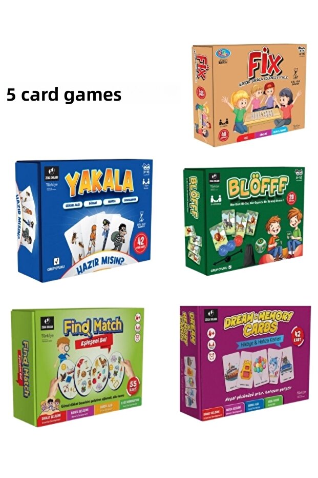 5TANE CARD GAME انتباه - تركيز - سرعة - ذاكرة