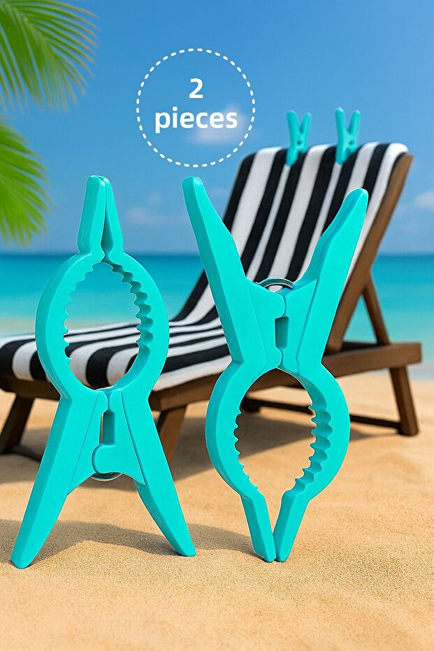 2-Piece Beach Pegs - Sunbed Pegs - Towel Pegs - Towel Fixers - Beach Towel Pegs - Beach Pegs
