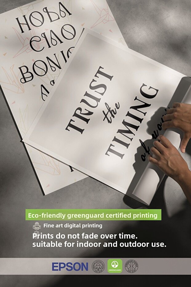 Μαύρο Σετ Πίνακα, 3 τμχ Μαύρο Πλαίσιο Αφίσα Trust the Timing Model No:300810, Ασπρόμαυρη Σχεδίαση - 6