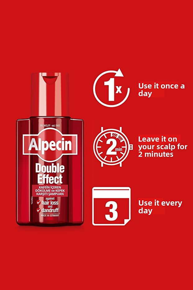 Caffeinated Anti-Spill and Dandruff Shampoo - Double Effect X2 - 5