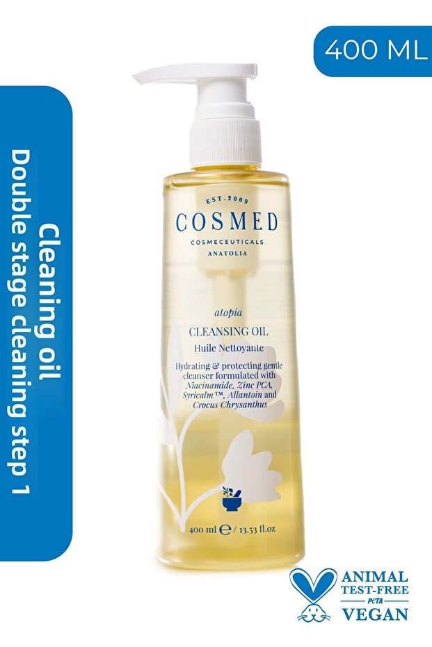 Atopia Cleansing Oil - Cleansing Oil for Face and Body - Oil Based Cleanser 400 ml