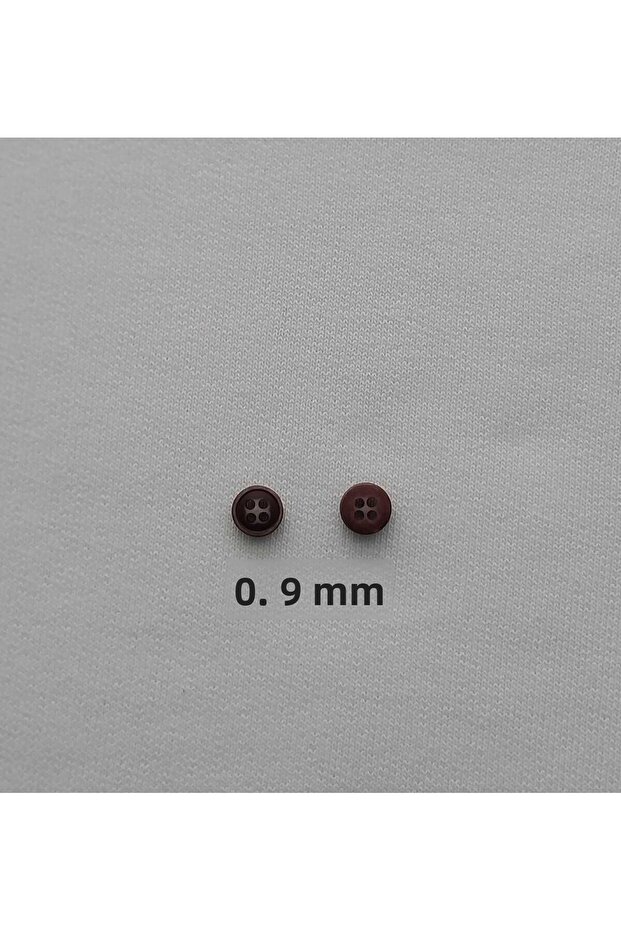 زر بوليستر بني قطر 0.9 ملم 50 قطعة. - 2