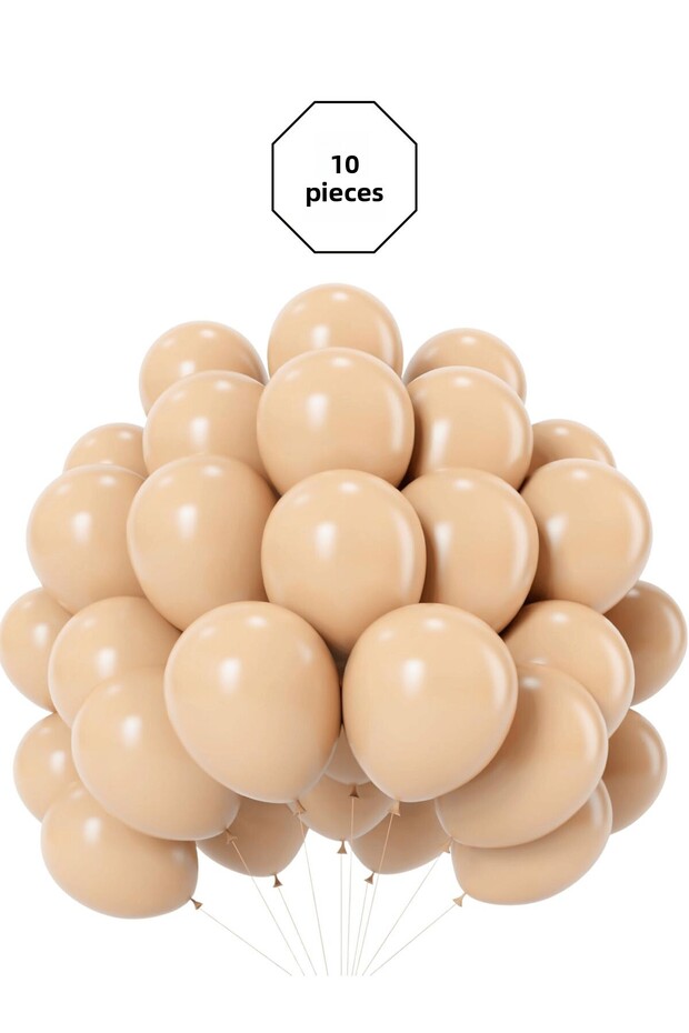 Skin Color Balloon 10 Pieces Pastel Color Birthday Party and Organization Set Party Decoration