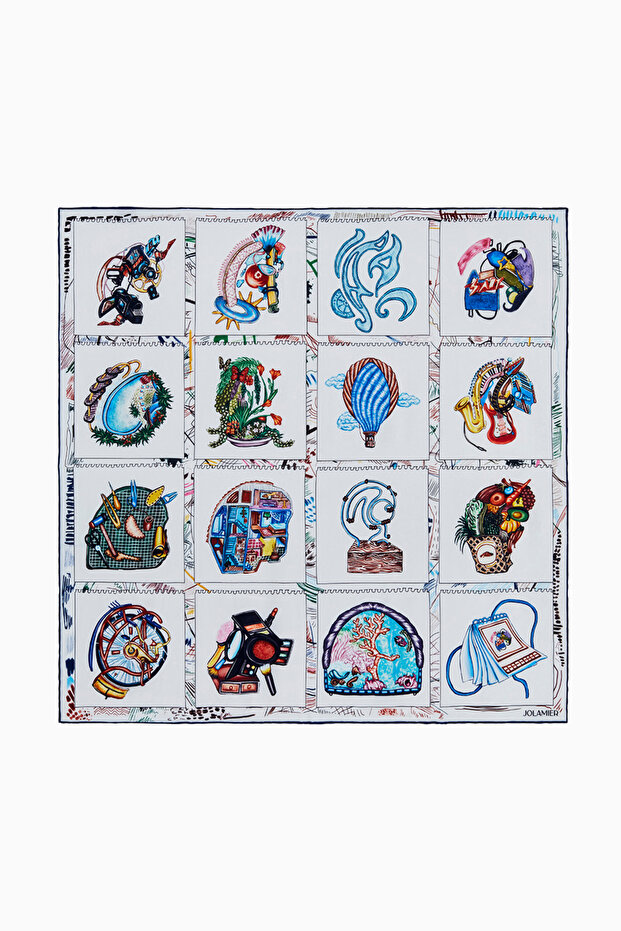 Eșarfă modal cu model ULYA - 5