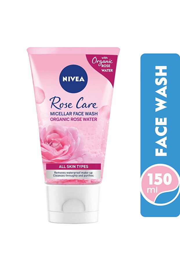 Micellar Rose Face Wash with Organic Rose Water 150ml | Deep Cleanser