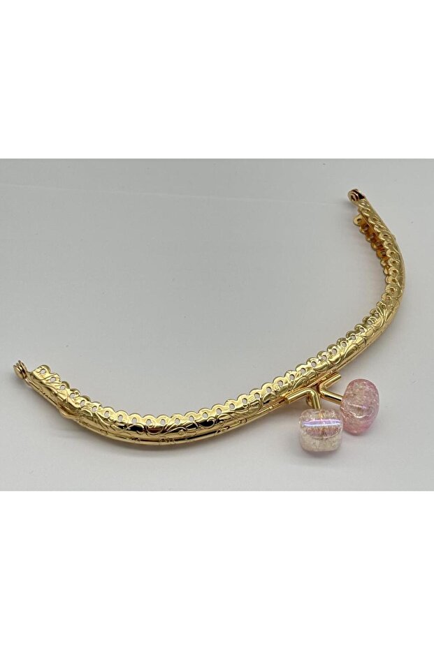 Angel Bag Accessory 15.5 cm Light Gold Oval Wallet Bag Clip Scholarship Light Pink