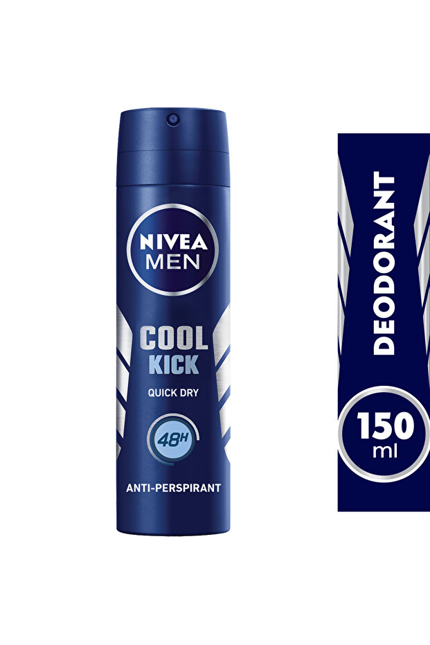 Men Deodorant Spray for Men Cool Kick 150 ml Fresh, Long-Lasting Protection
