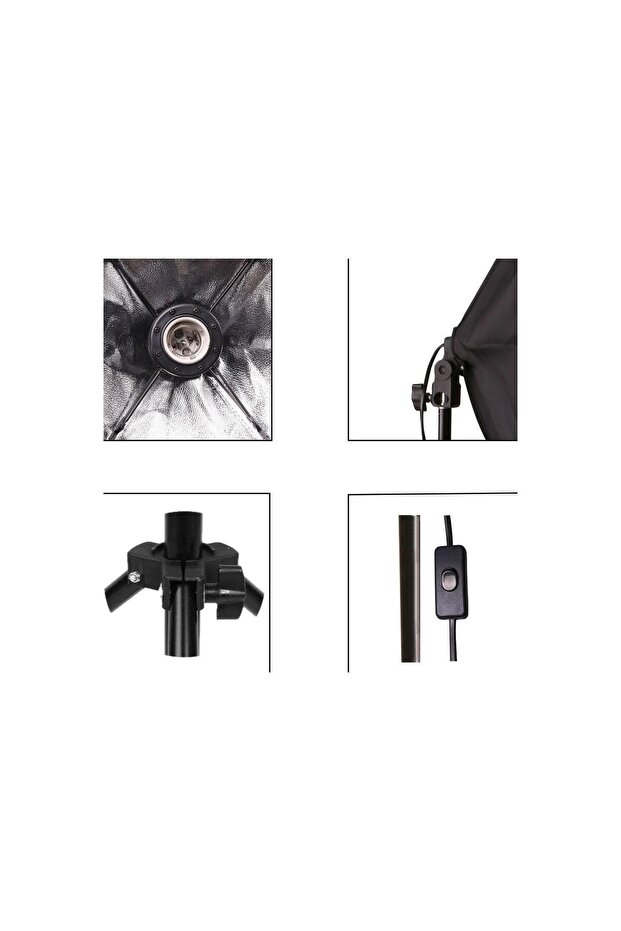 50x70cm Softbox, Tek Duylu, Ayaklı Set - 4