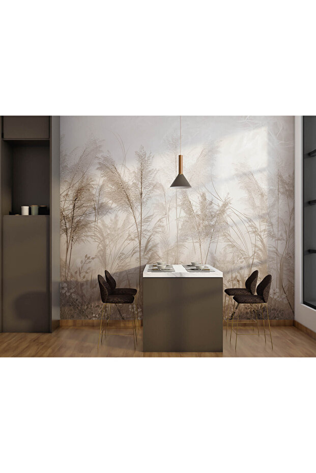 ince ağaç dalları ve çiçekler duvar kağıdı - 1