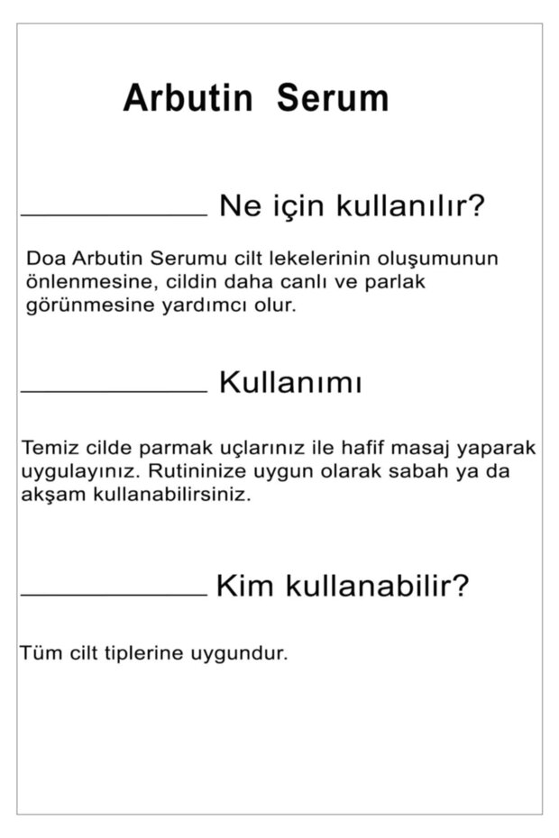 Doa Kozmetik Arbutin Serum - 2