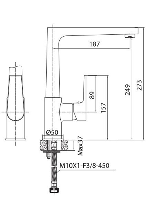 Sr8500 Sharp Evye Mutfak Bataryası Krom - 3